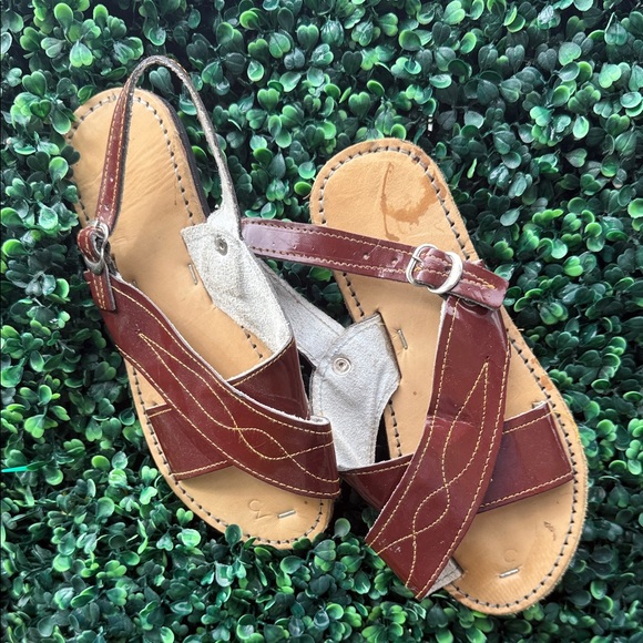 Other - Brown and Tan Sandals Made In Mexico